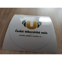 Samolepka bílá "logo ČTU"